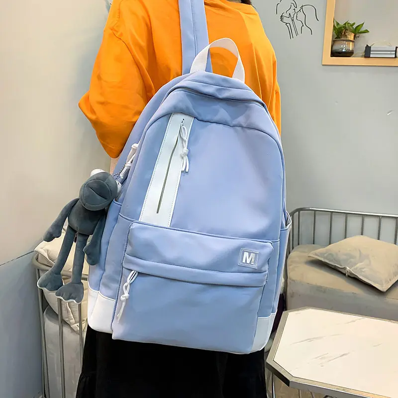 Новинка 2021, женский рюкзак панельный, водонепроницаемые школьные рюкзаки для девочек, размер на плечо 15,6 дюймов, женские дорожные сумки для ...