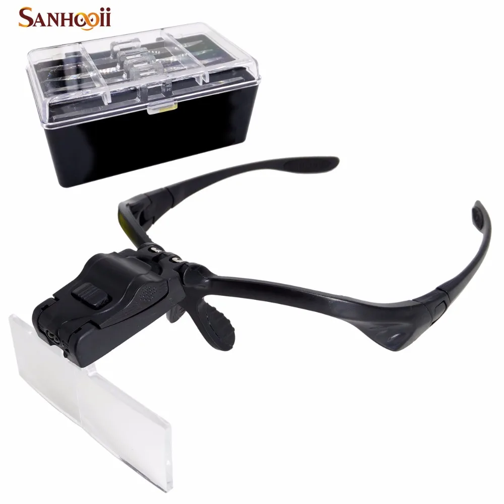 

LED Loupe Magnifier Glass For Hand Crafts Stamp Fake Eyelash Tattoo Manicures Makeup Care Electronics Repair Tool Gadgets ZM56