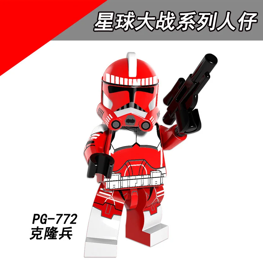 PG8097 Совместимость Legoing StarWarsing серия фильмов собранные люди солдат клон
