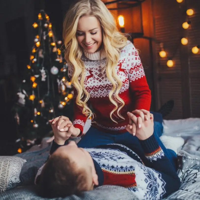 

Christmas Sweater Men Women Elk Snowflake High Collar Knitted Pullover 2021 Autumn Winter Jumpers Long Sleeve Knitwear p919