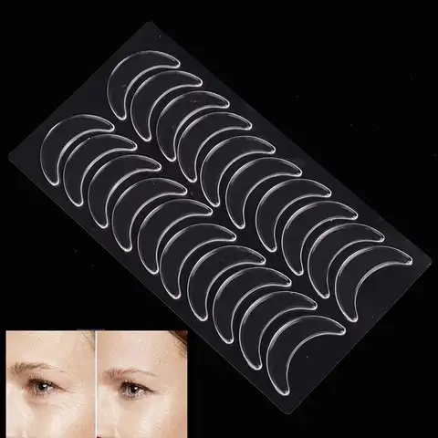10 pairs, reusable waterproof silicone overlays against wrinkles