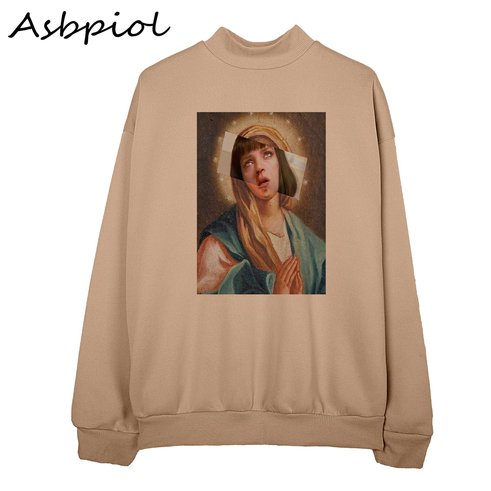 Осенняя толстовка Женский пуловер забавный стиль осень зима женские толстовки