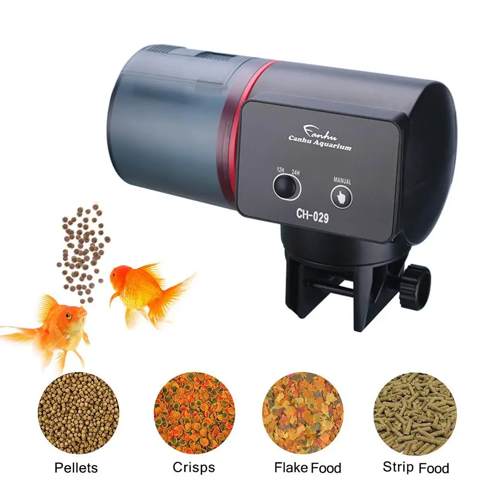 Автоматическая таймер резервуара подачи Корм для аквариумных рыбок диспенсер