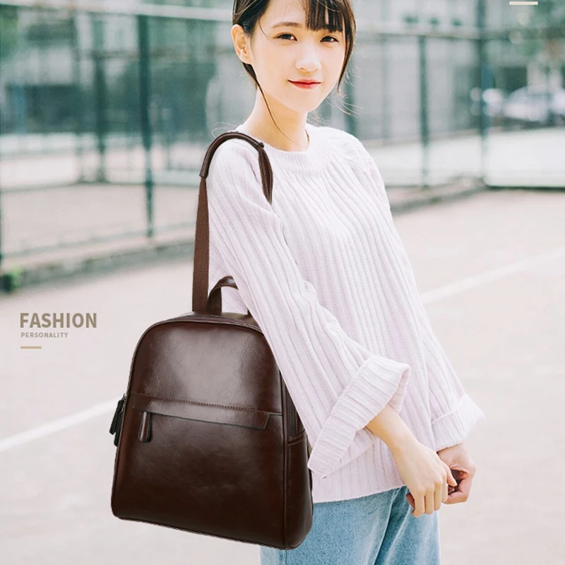 2019 Новый большой емкости женский рюкзак Противоугонный из искусственной кожи