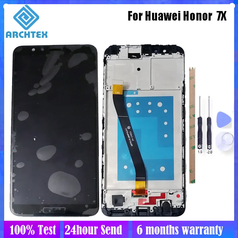 ЖК дисплей 5 93 дюйма для Huawei Honor 7X BND TL10/AL10/L21 + сенсорный экран с рамкой дигитайзер в