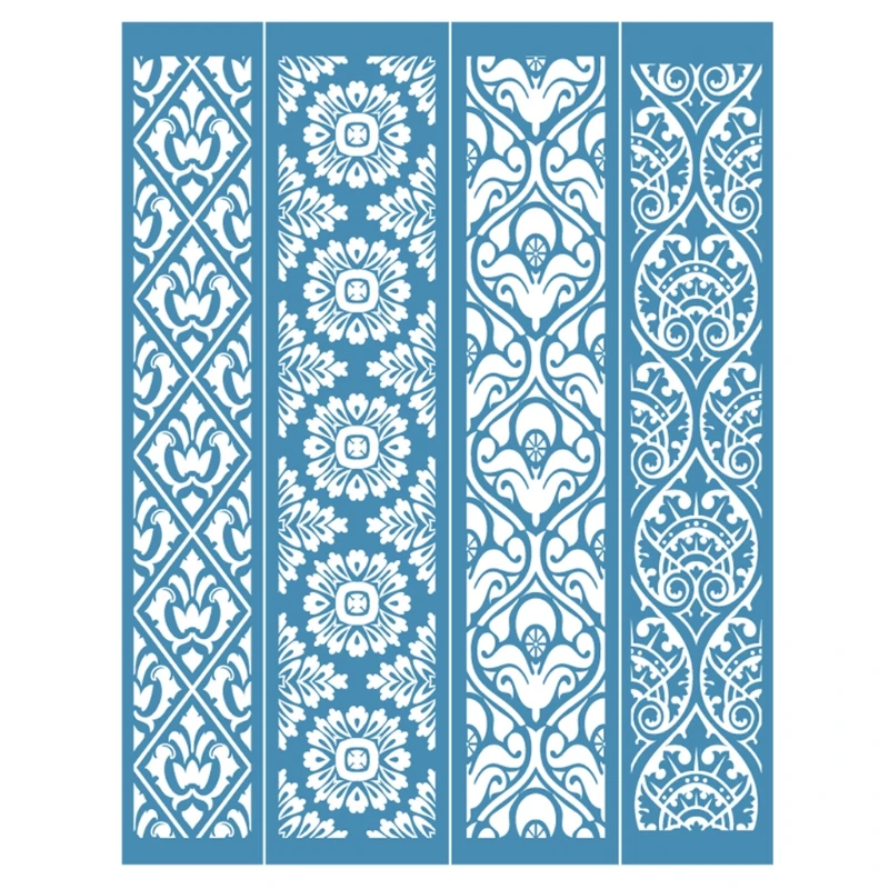 

Vintage Lace Self Adhesive Silk Screen Printing Stencil Mesh Transfers for DIY T-Shirt Pillow Textile Painting Decor