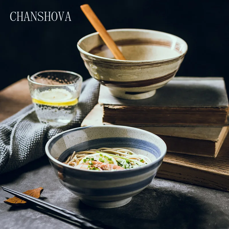 CHANSHOVA китайская ручная роспись спиральный узор Высокая емкость керамическая