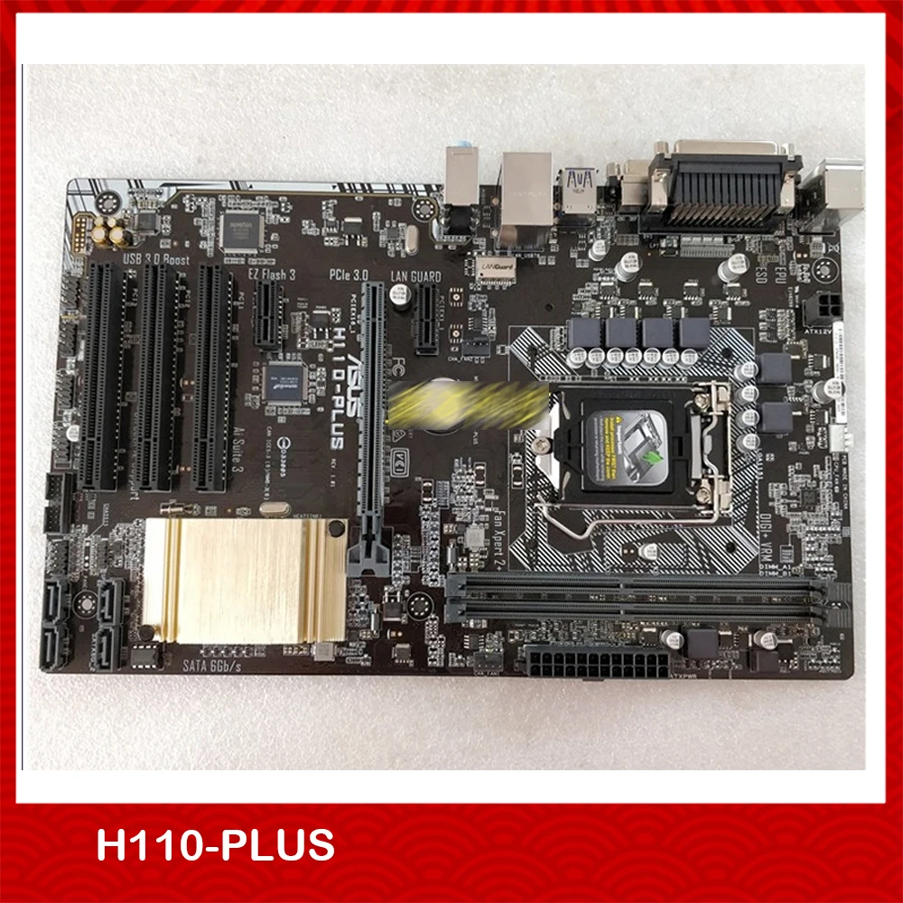 

Desktop Motherboard For ASUS H110-PLUS 1151 DDR4Perfect Test Good Quality