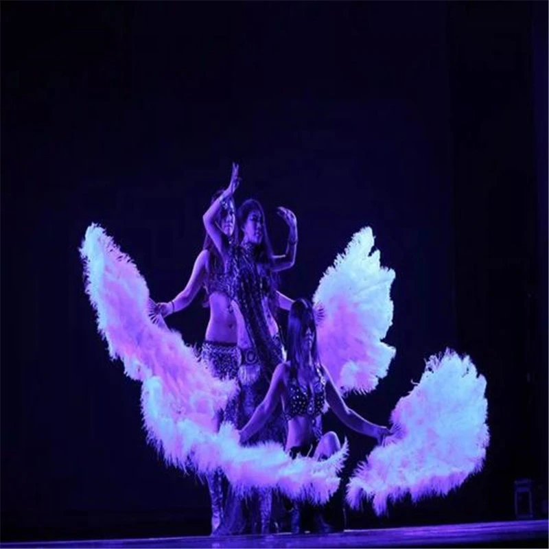 1 шт./лот высококачественные черные страусиные перья веер праздник вечерние дьба