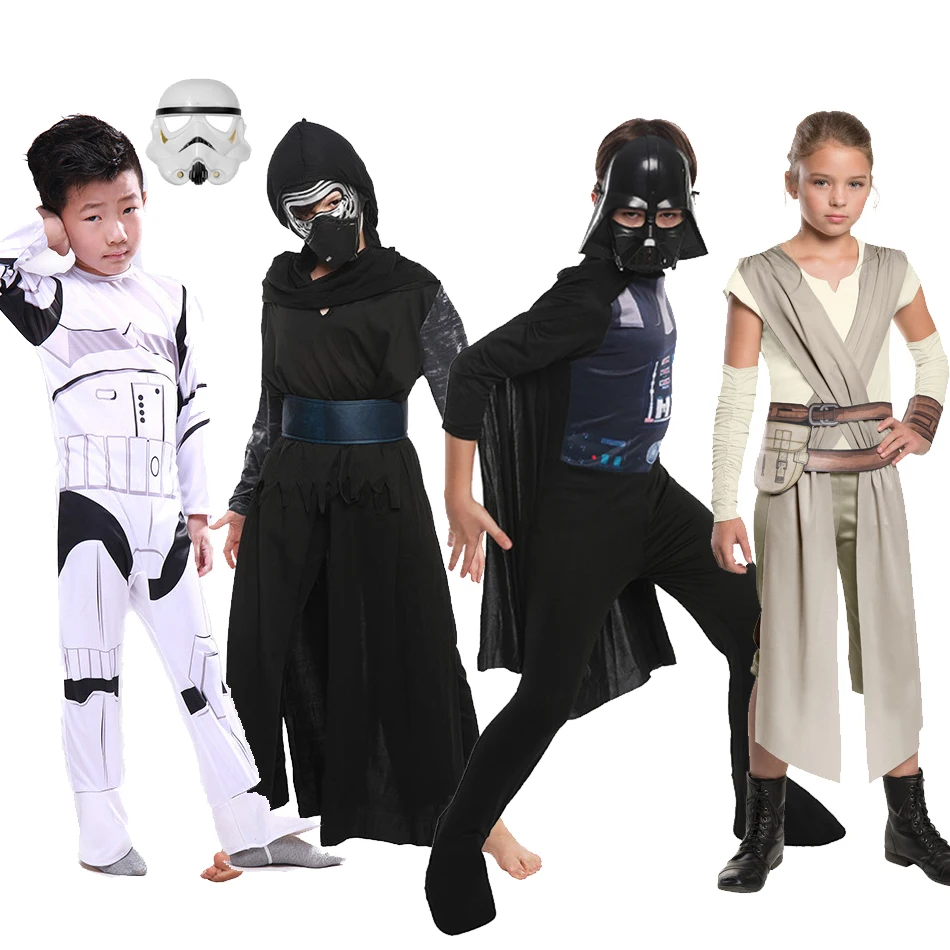 Клон солдат Пробуждение силы Кайло Рен костюм Дети костюмы Штурмовик Дарт Вейдер