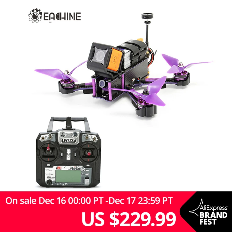 Eachine Wizard X220S X220 FPV Racer Drone F4 5,8G 72CH VTX 30A BLHeli_S 800TVL камера с Flysky i6X RTF VS X220