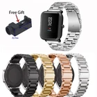 Металлический браслет для Xiaomi Huami Amazfit GTS GTS2 GTR 42 мм браслет 20 мм, ремешок для Xiaomi Huami Amazfit Bip BIT Youth носимых ремешок для наручных часов