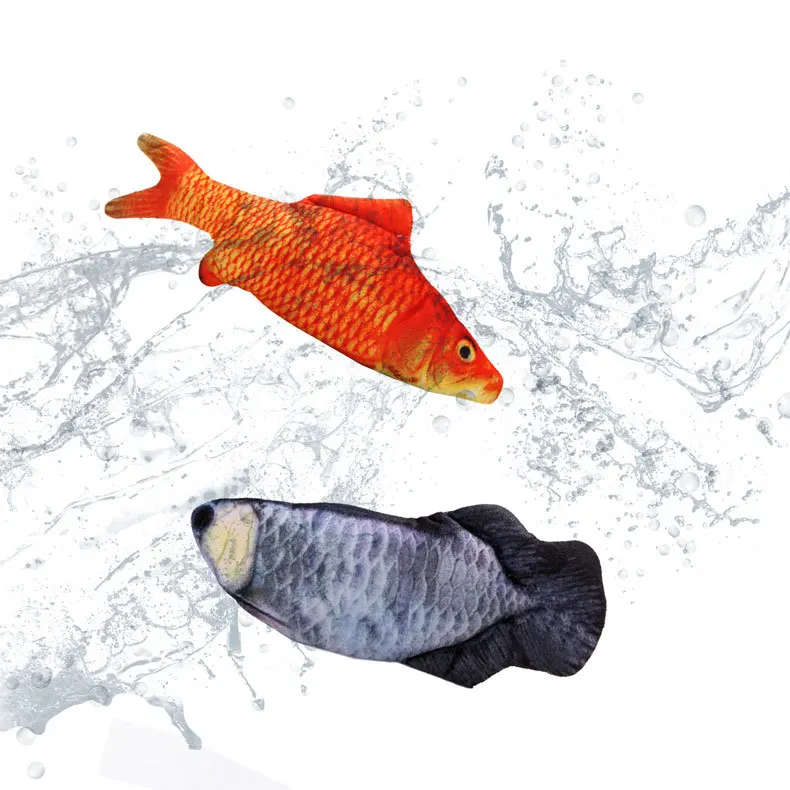 Tik Tok Same Style Dancing Fish Wagging Tail And Jumping Plush Cat Toy USB Electric Simulation Funny Kitten | Дом и сад