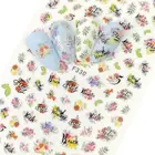 1 шт. ультратонкая клейкая буква слайдер для нейл-арта декоративные стикеры Наклейка цветок листья девушки Маникюр DIY Советы