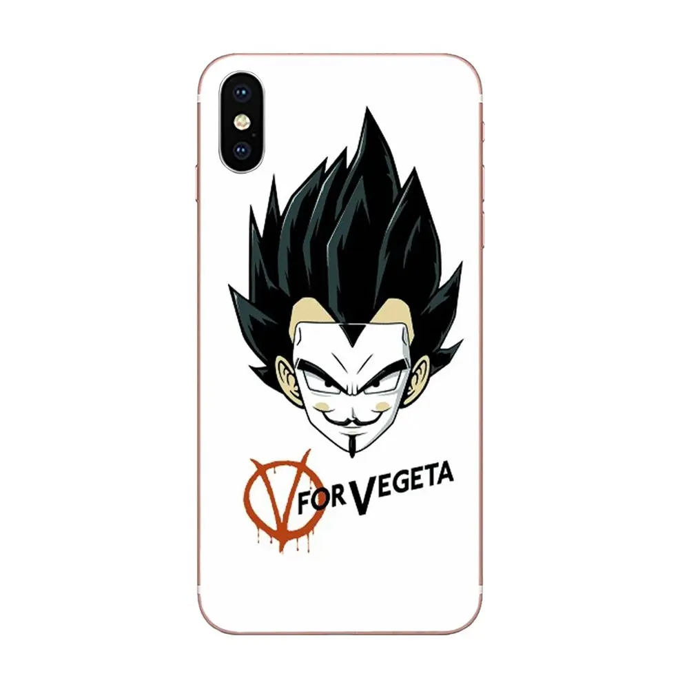Vegeta V For Vendetta Dragon Ball Z Xiaomi Redmi Mi 4 7A 9T K20 CC9 CC9e Note 7 9 Y3 SE Pro Prime Go Play Soft TPU Patterns | Мобильные