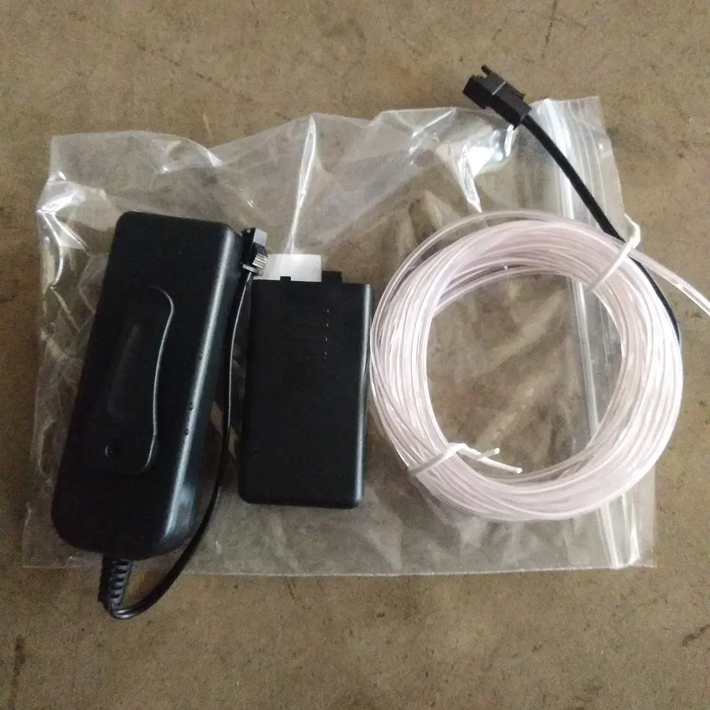 

Flexible EL Wire Tube Rope Battery Powered Flexible Neon Light Car Party Wedding Decor With Controller LED Light DropShipping