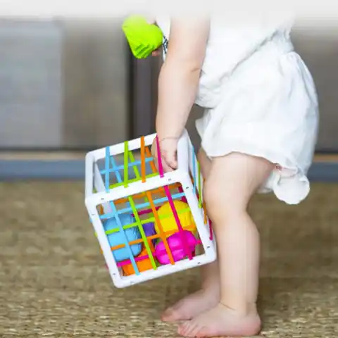 Игрушка Монтессори развивающая для детей, сортировочные строительные блоки, разные цвета, подарок для обучения