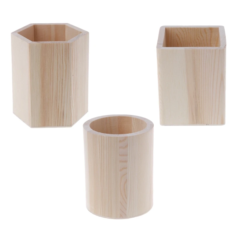 Настольный органайзер деревянный держатель коробка для карандашей детский