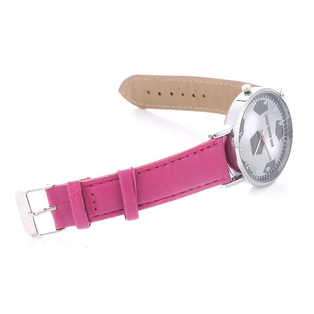 Футбольные Кварцевые спортивные часы для мужчин и женщин из искусственной кожи