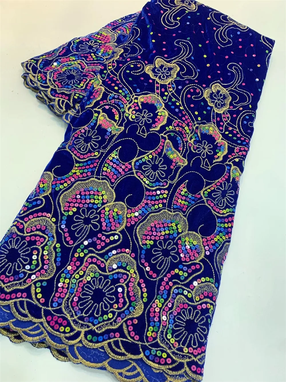 

Кружевная ткань MIQIER, высокое качество, Африканский, нигерийский, блестки, бархат, вышивка, марля с бисером, 3D гипюр, свадебное платье для вече...