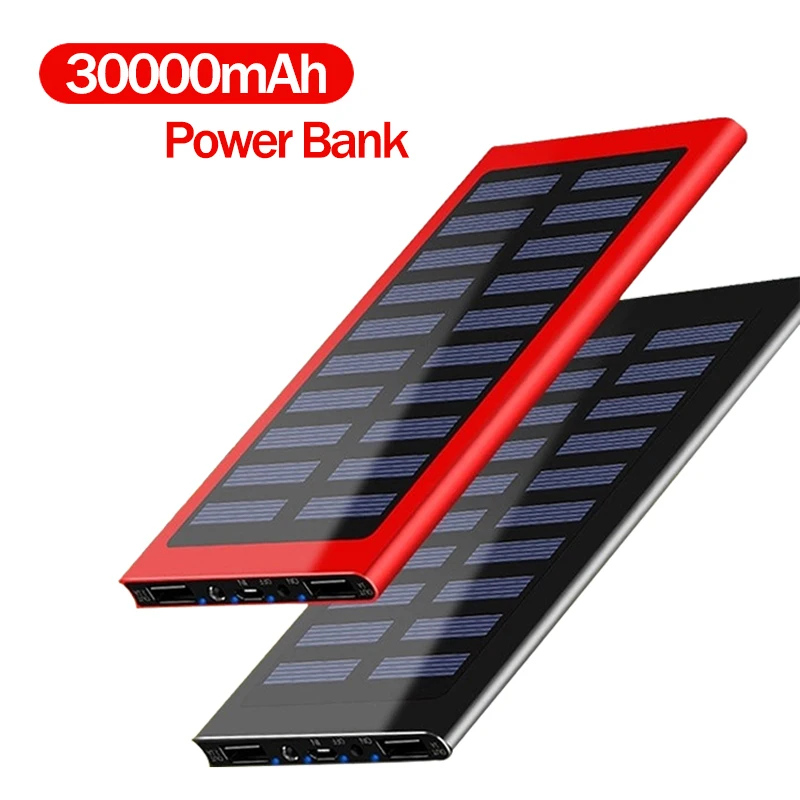 Портативный аккумулятор ALLPOWERS S6000 30000 мА*ч c солнечной панелью USB Type A Micro USB|Внешние