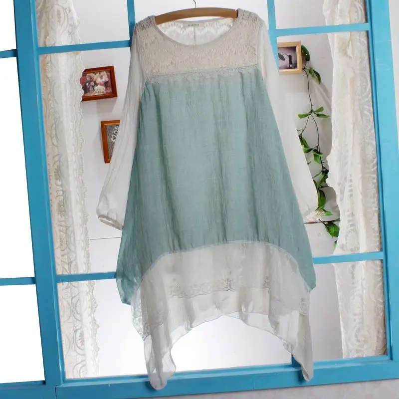 Женское Повседневное платье с длинным рукавом асимметричное двухцветное до