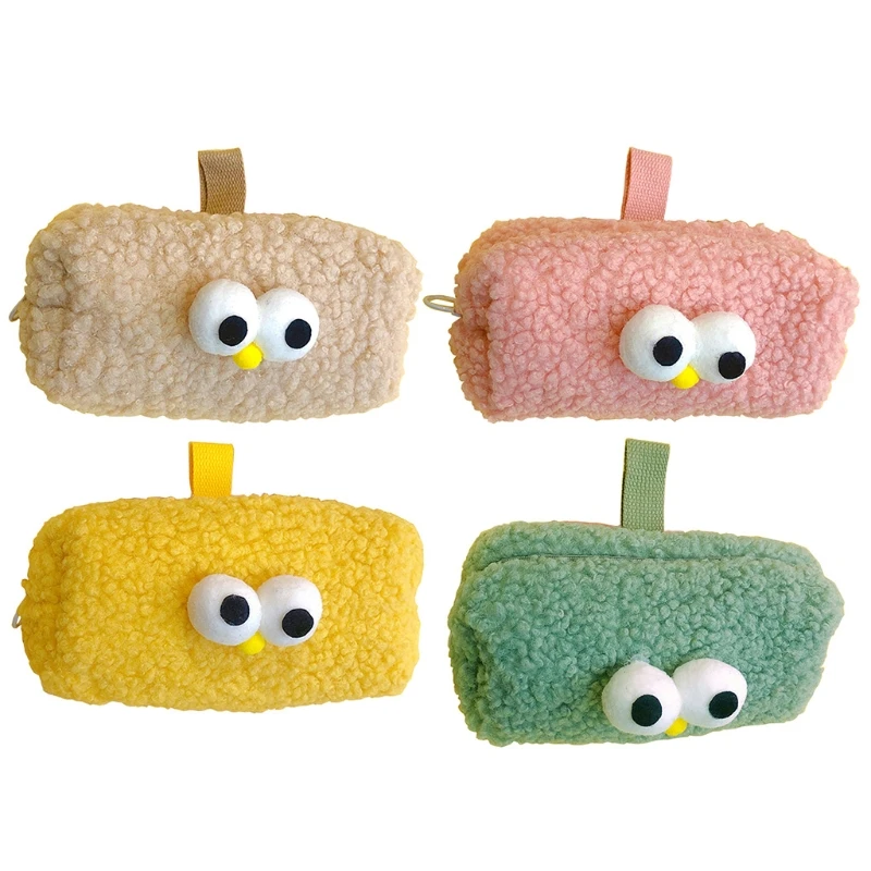 Case Multifunctional Cute Pen Pouch Fuzzy Plush Storage Bag For Travel Stationerys Small Craft
