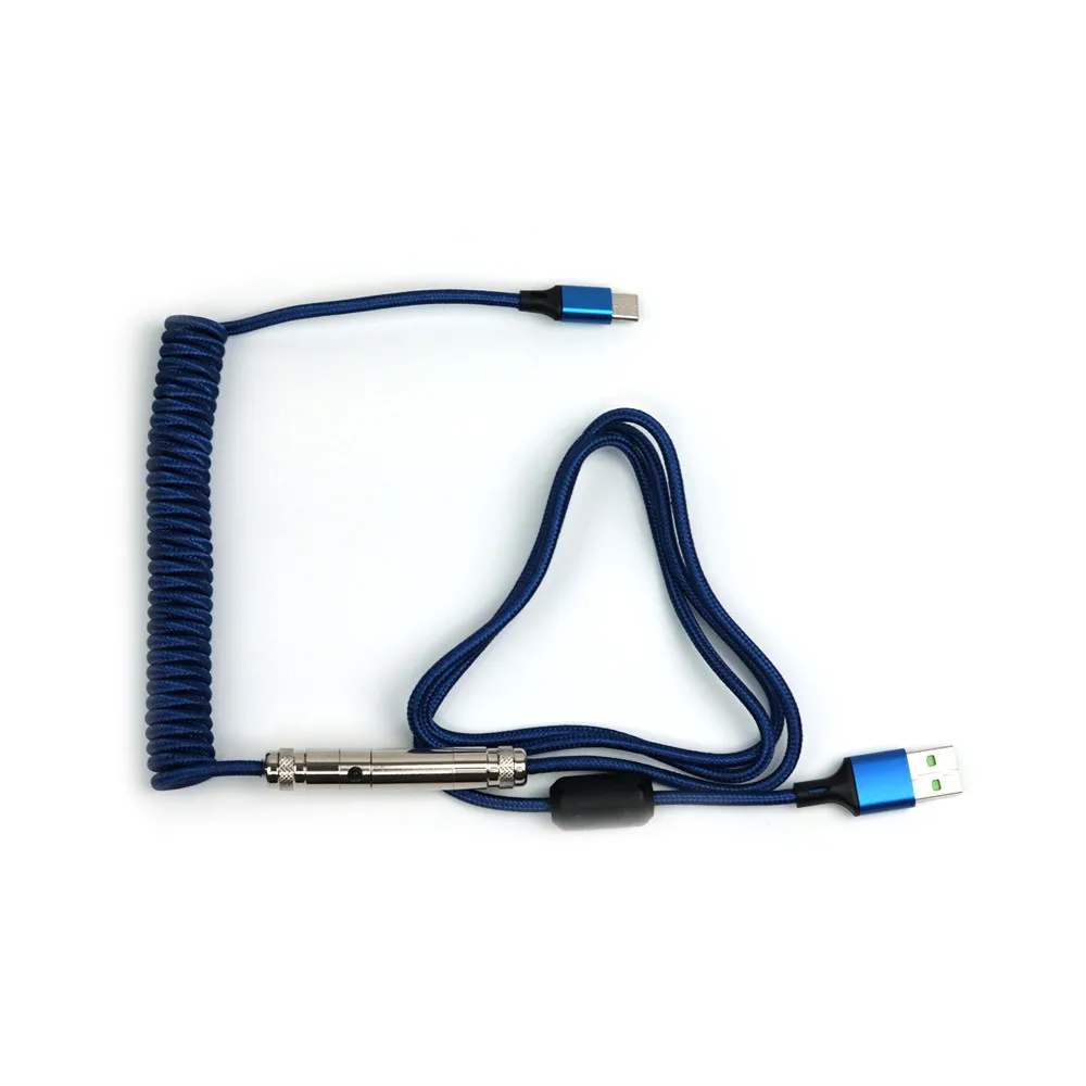 USB-коннектор авиатора спиральный кабель Type-C для механической клавиатуры