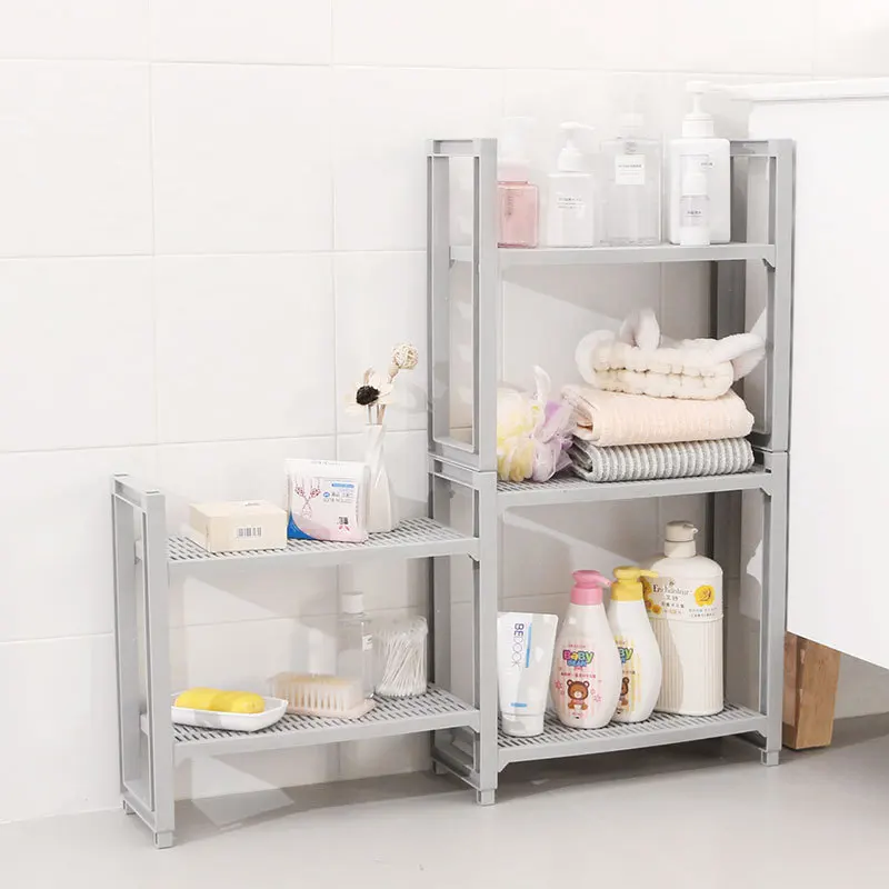 

New Multifunction 2/3/ layers Bathroom Shower Storage Rack Kitchen Spices Bottle Organizer Stand Home Shoe Shelf Book Organizer
