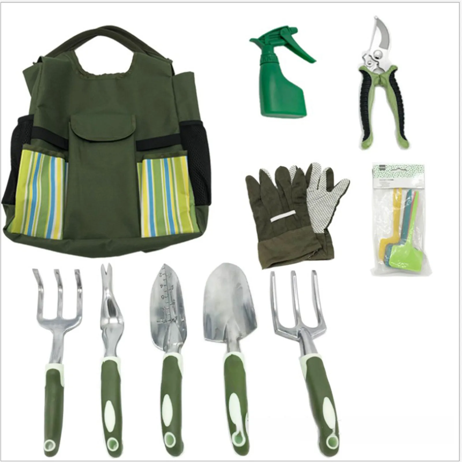 

10 шт. Набор садовых инструментов Алюминий сплава Садоводство комплект с сумкой чехол сад ящик для комнатных растений, комплект пересадки ра...