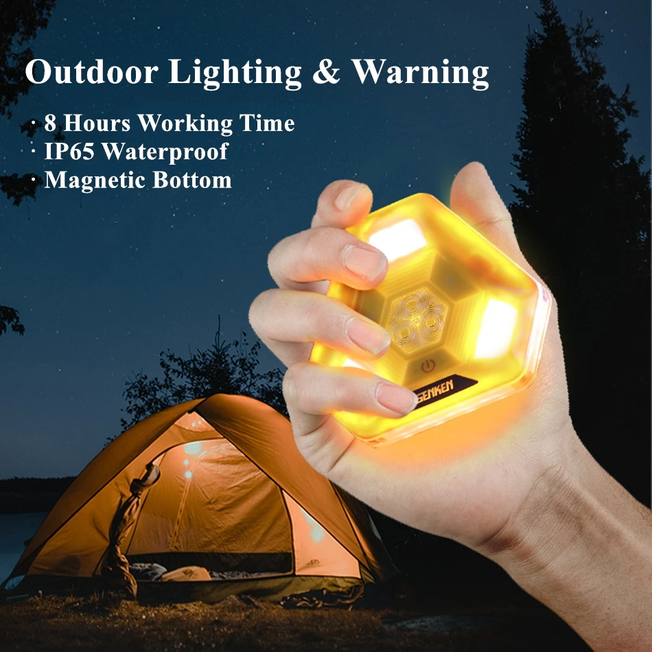 2021 Upgrade Portable Recharge Led Magnetic Warning Flare Light For Car Suv Camping Outdoor Emergency Lamp Strobe | Автомобили и