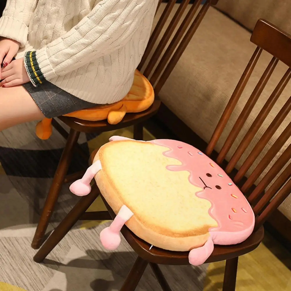 

Seat Cushion Adorable Bread Shape Plush Toast Sliced Seat Cushion for Sofa
