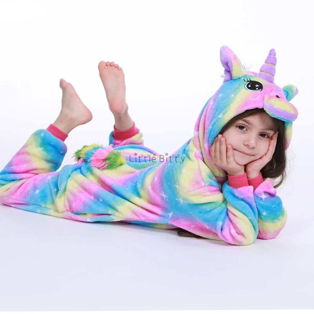 Pijama Unicornio Infantil пижамы для девочек пижама маленьких мальчиков детские одеяла