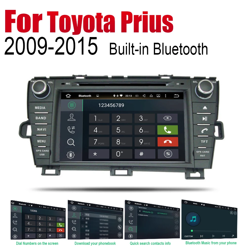ZaiXi Android автомобильный DVD GPS навигатор для Toyota Prius 2009 ~ 2015 проигрыватель навигация