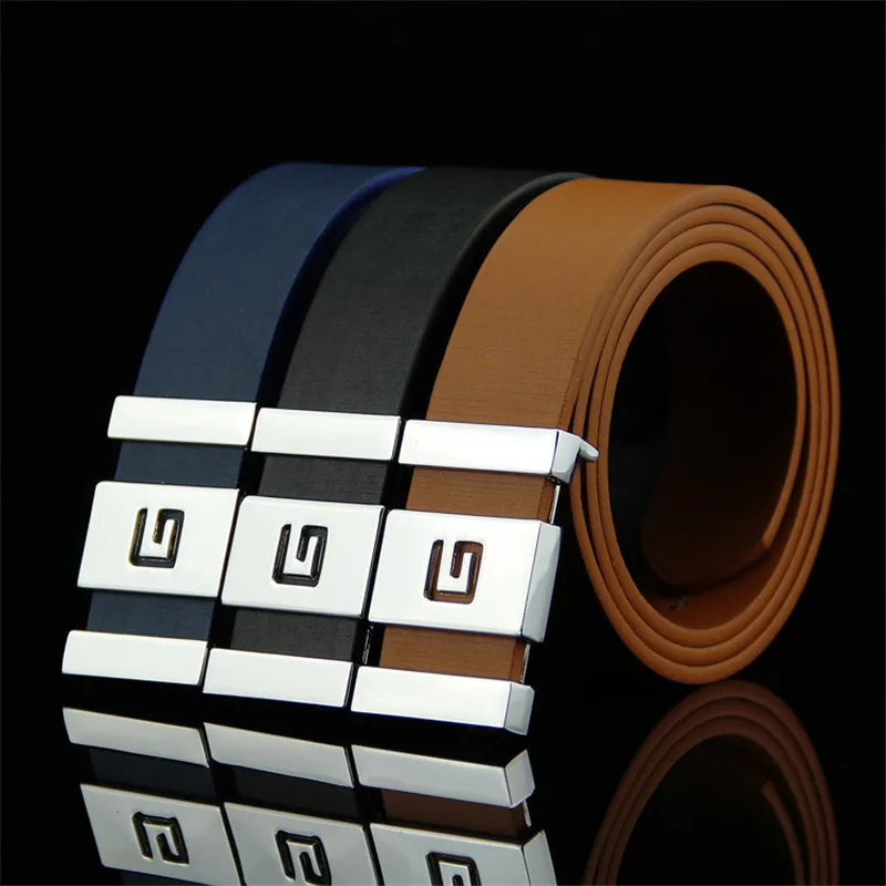 Ремень унисекс из искусственной кожи с пряжкой однотонный | Аксессуары для