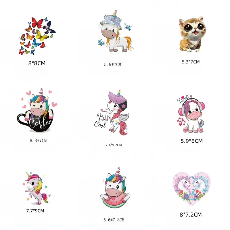 Термонаклейка на одежду для детей термонаклейка сделай сам с принтом милых