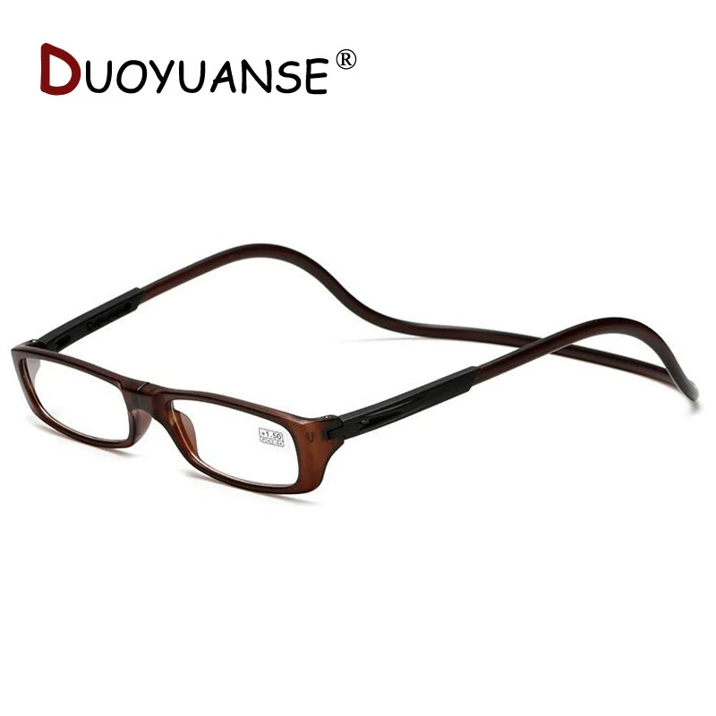 

DUOYUANSE Fashion reading glasses magnet folding convenient ultra-light hyperopia glasses for the elderly men/women anti-fatigue