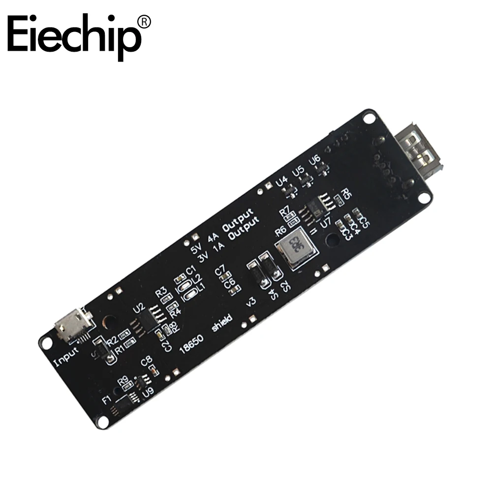 Защитная плата для литиевой батареи Raspberry Pi 3 18650 макетная ESP32 Wemos V3 с защитой от