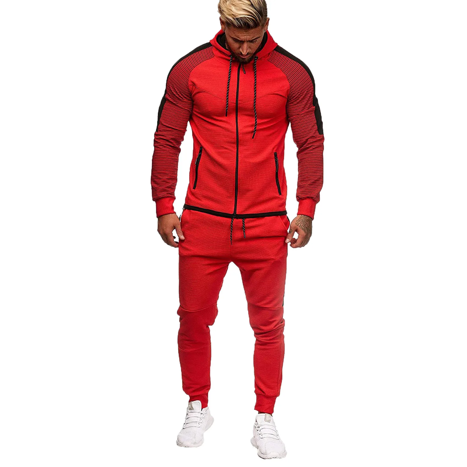 

Running Sports Tracksuits Men Sportswear Suit Sweatshirt Sweatpants Male Gym Fitness Training Hoodie Pants Sets Jogging Clothing