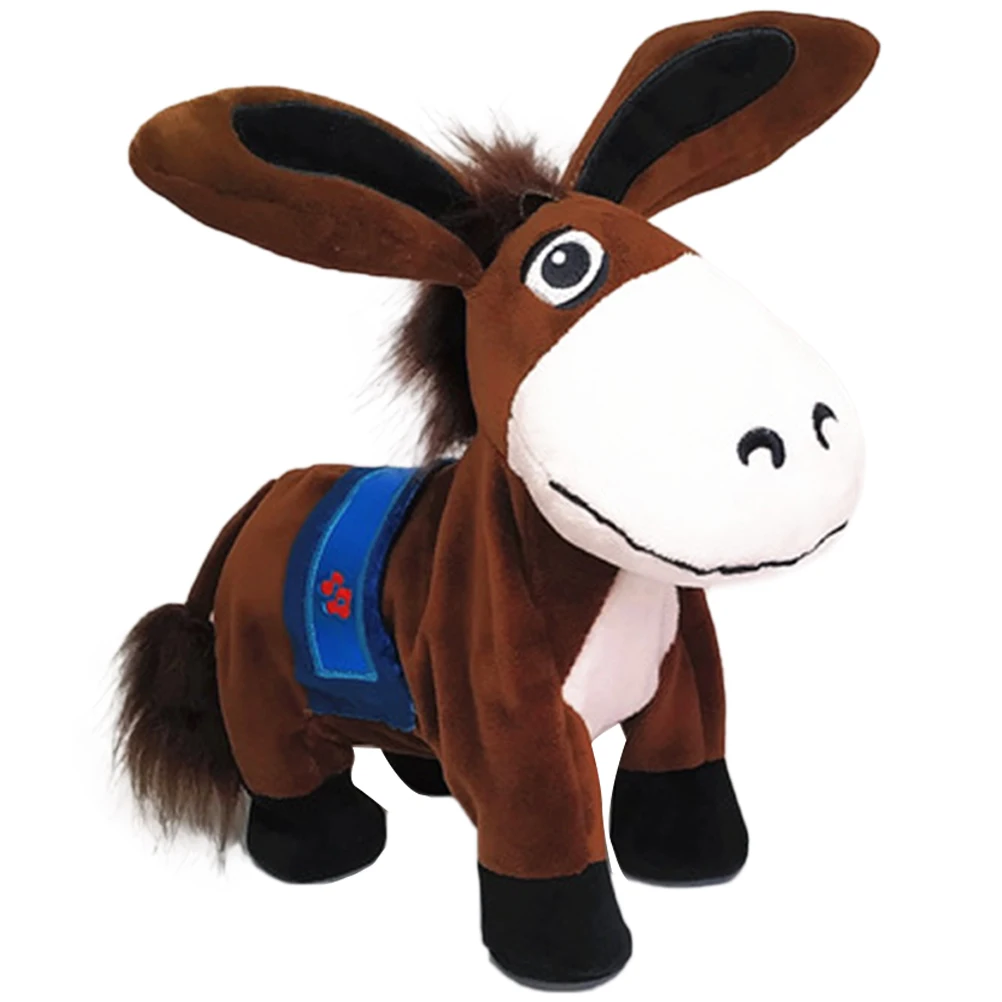 Электрические танцующие ослы 23 см набивные животные плюшевые игрушки мягкие