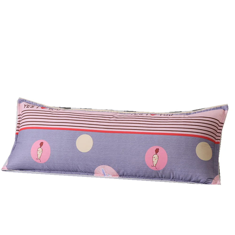 

Pure Cotton Double Pillow Case 48x150cm 48x120cm Pillow For Lovers 48x180cm Quilted Thickened 4028