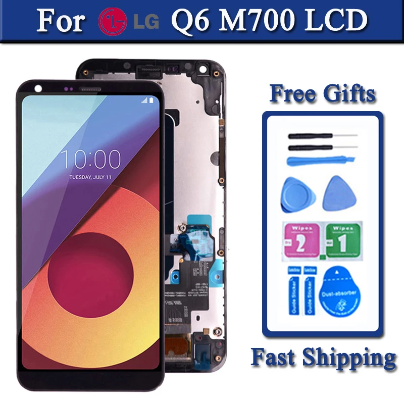 Оригинальный ЖК дисплей для LG Q6 M700 с рамкой 2160x1080 5 дюйма lg без рамки|Экраны