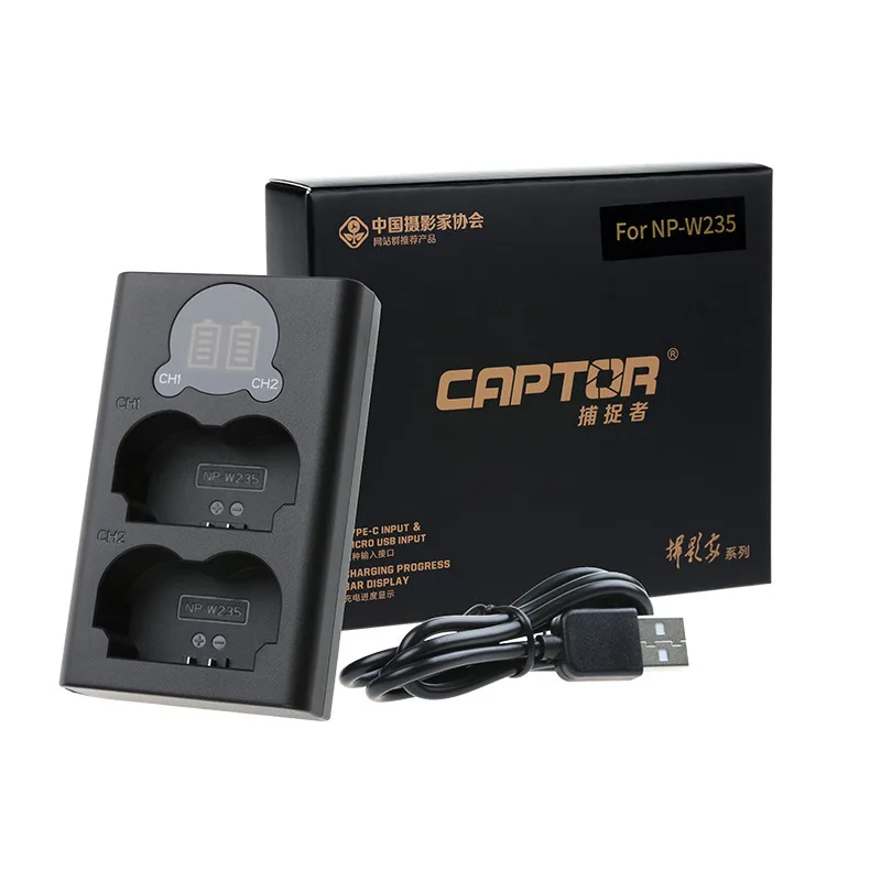 

Feng standard capturer NP-W235 charger suitable for Fuji XT4 micro single camera capturer dual-charge USB charger