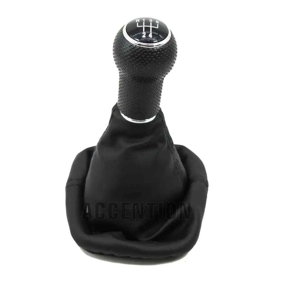 Автомобильный Стайлинг 5 скоростей 23 мм рычаг переключения передач с кожаным