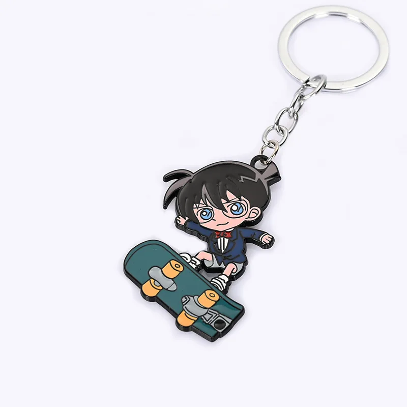 Брелок для ключей Detective Conan Kaitou Kiddo Edogawa Konan металлический автомобильный брелок с
