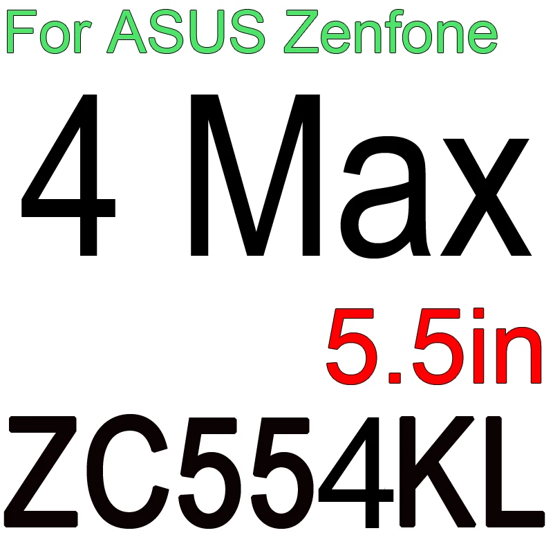 4 max zc554kl Закаленное стекло 9H для ASUS Zenfone 4 Max ZC554KL 3 Max ZC520TL Go ZB500KL 3 2 Laser ZE500KL Selfie ZD551KL Защитная пленка для экрана - Цвет: 4 max zc554kl