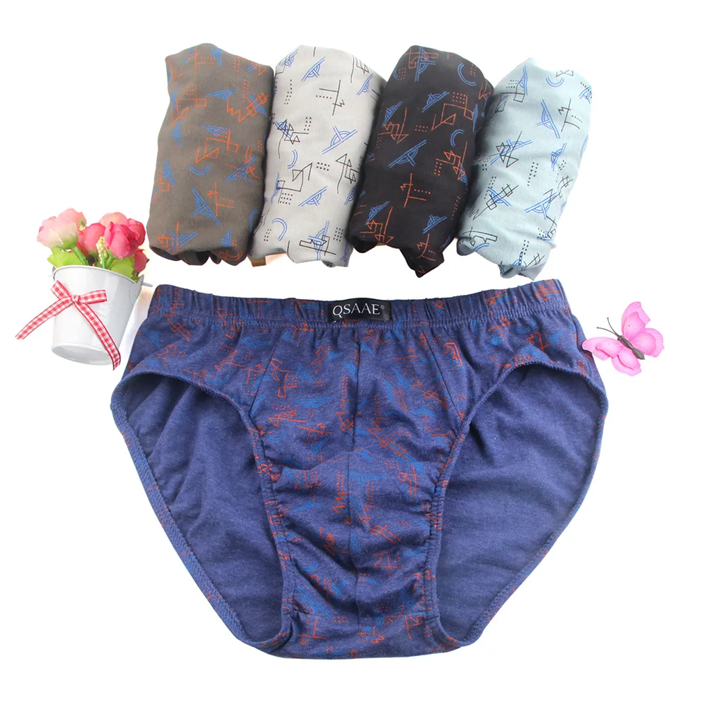 5pcs/lot Brand Male Panties Cotton Men's Underwear Boxers Breathable Man Boxer Solid Underpants Comfortable Shorts QS101