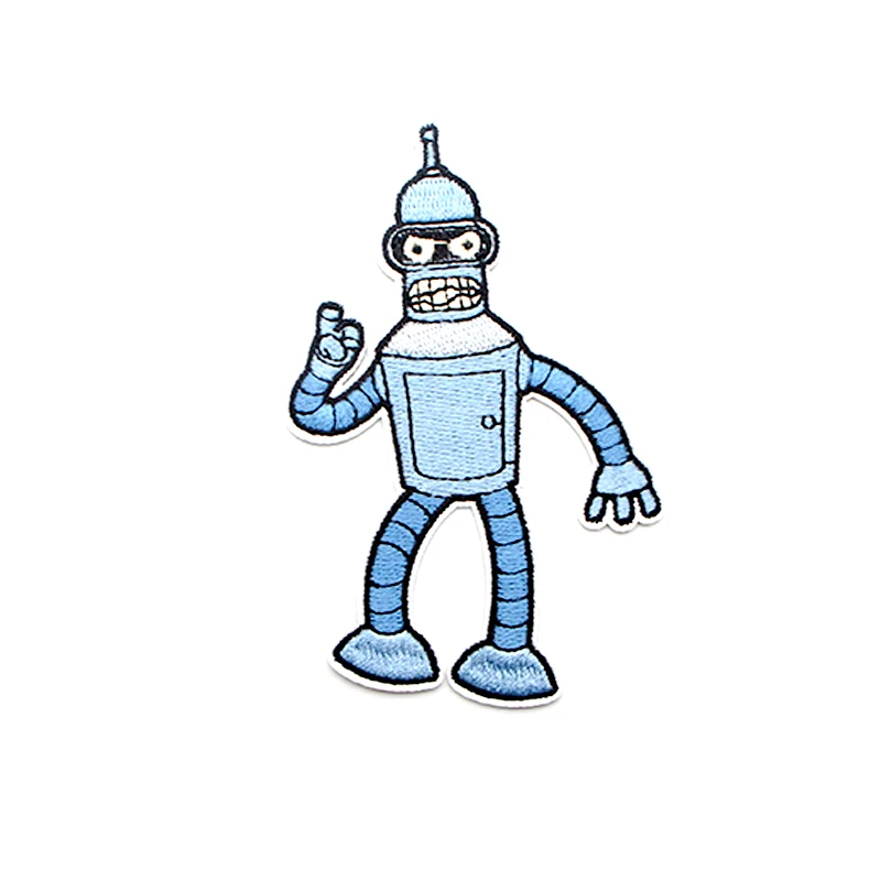 Futurama мультфильм аппликационные заплатки Сделай Сам Железный на обуви джинсы сумка рубашка одежда Джерси аксессуары наклейки вышитые значки E0564