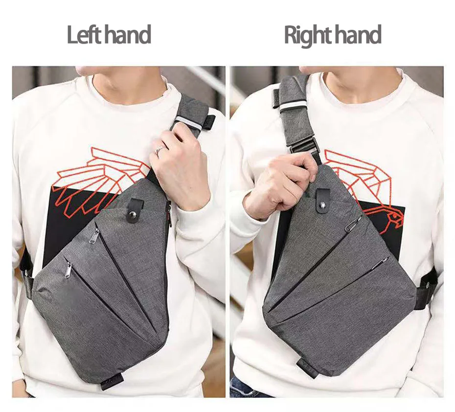 2020 модная мужская нагрудная сумка карман для телефона сумка-мессенджер