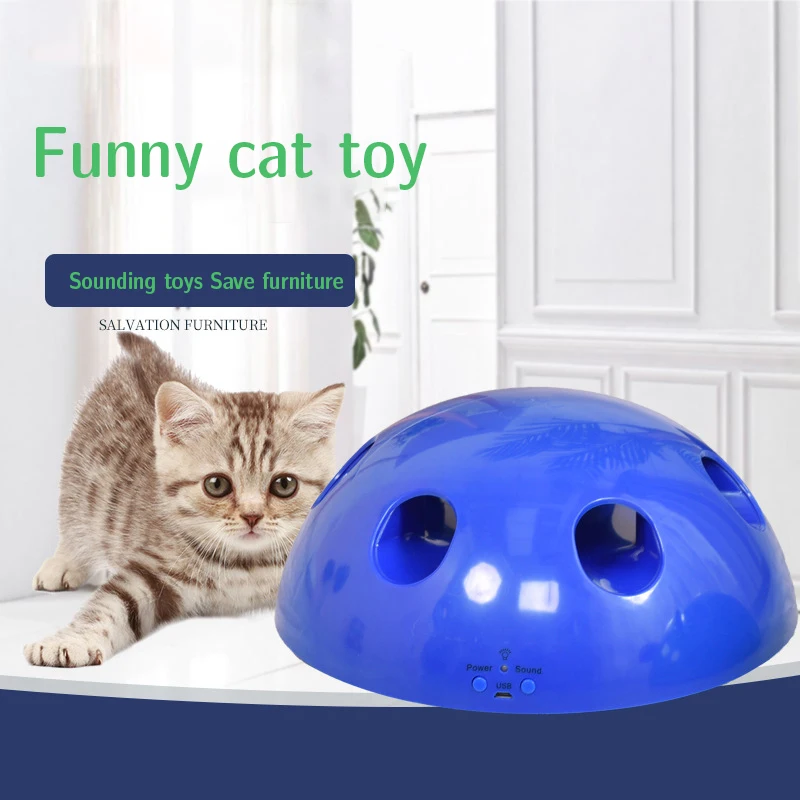 Электрическая игрушка для кошки кошачьего лотка забавная кошек мышь